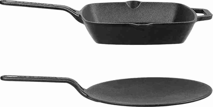 Vinod Legacy Pre-Seasoned Cast Iron Roti Tawa Dosa Tawa Flat Multi Taw -  HOME0297