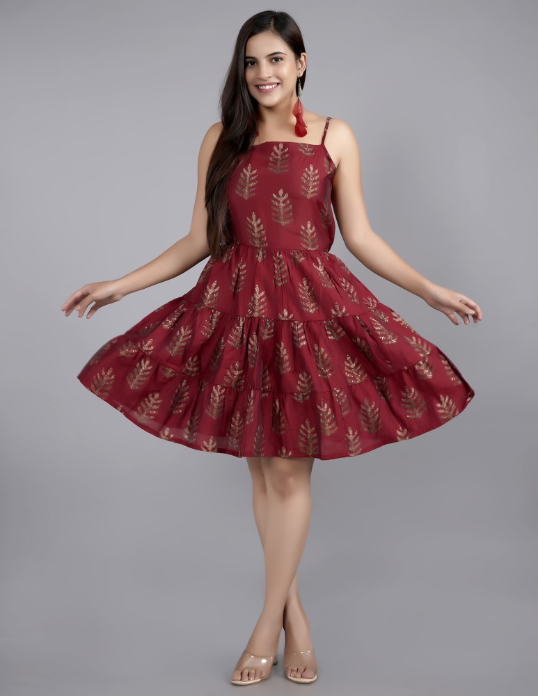 Flipkart hot sale red dress