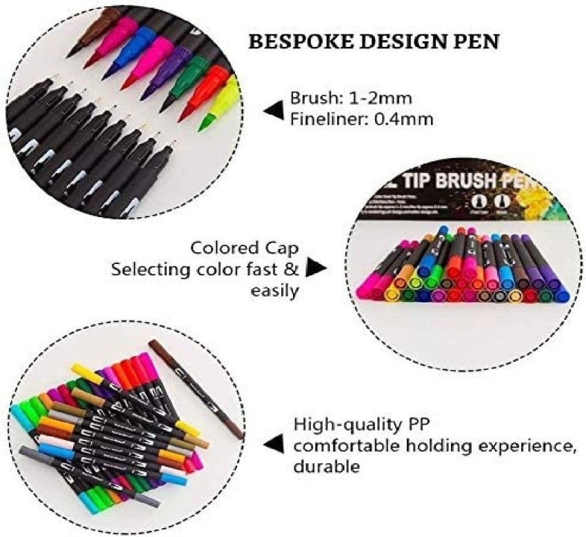 12/24/36/48/60 Fineliner Color Pen Set 0.4mm Fine Point Drawing Writing  Marker Pens for Agenda Planner School Art Supplies A6140