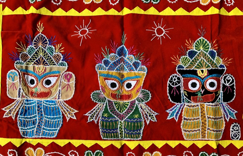 超目玉 XUETZALCOATL Applique Art Work handicrafts Wall Hanging