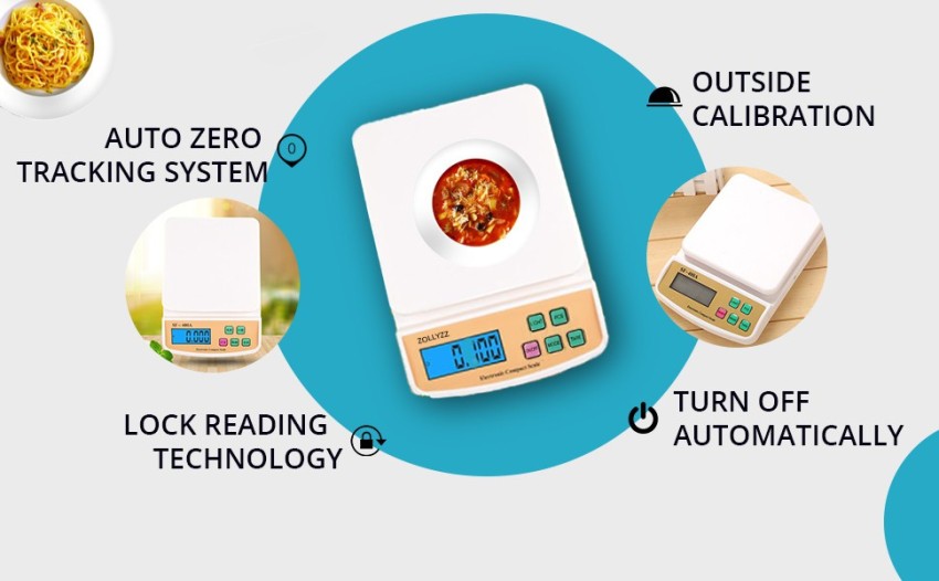 CHHOKRA Electronic Digital Weight Scale (1Gram-10 Kg) LCD Display Kitchen Weight  Scale Machine Measure for measuring, fruits, shop, Food, Vegetable, vajan,  offer, kata, weight machine Weighing Scale for grocery, kata, taraju, shop