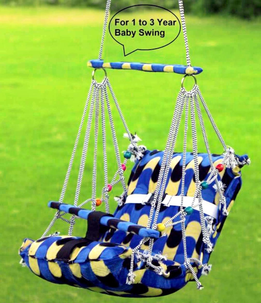 Maa sharda Cotton Child Jhula for 1 3 Year indoor For Kids Swings Bouncer Buy Baby Care Products in India Flipkart