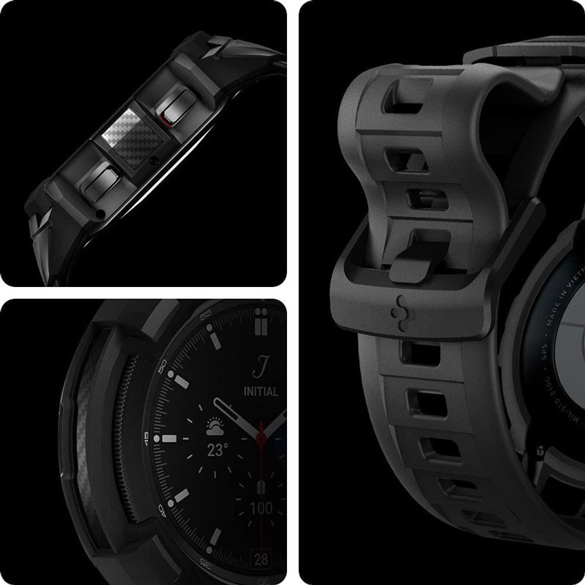 Spigen Rugged Armor Pro Bumper Case for Galaxy Watch4 Classic