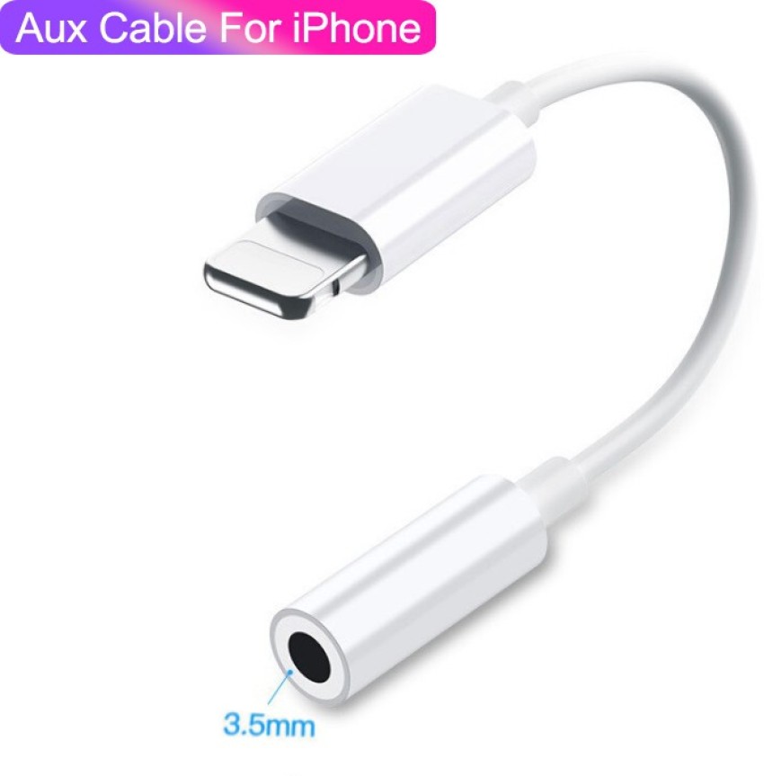 sokobi Lightning Cable 2 A 0.3 m 3.5mm AUX Headphones Adapter Audio cable  For iPhone 13 12 Mini 11 Pro XS Max XS XR X SE 7 8 - sokobi 