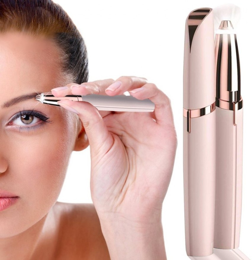 Finishing Touch Flawless Brows Eyebrow Hair Remover for Women, Electric  Eyebrow Razor for Women with LED Light for Instant and Painless Hair  Removal, Blush & Rose Gold 
