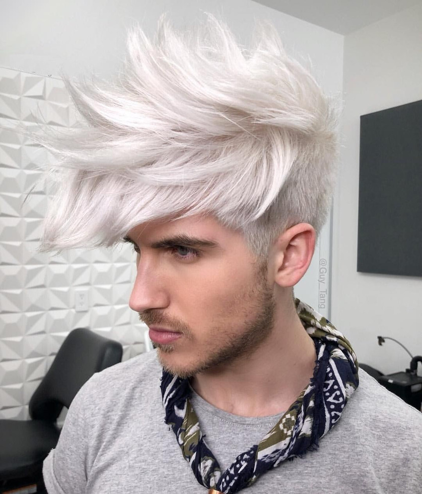 Mens hair dye sales white