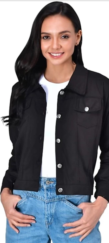 HR FASHION Full Sleeve Solid Women Denim Jacket - Buy HR FASHION Full  Sleeve Solid Women Denim Jacket Online at Best Prices in India