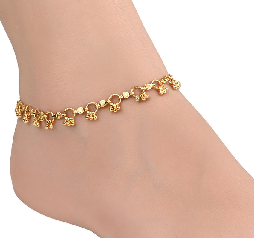 Gold anklets flipkart discount