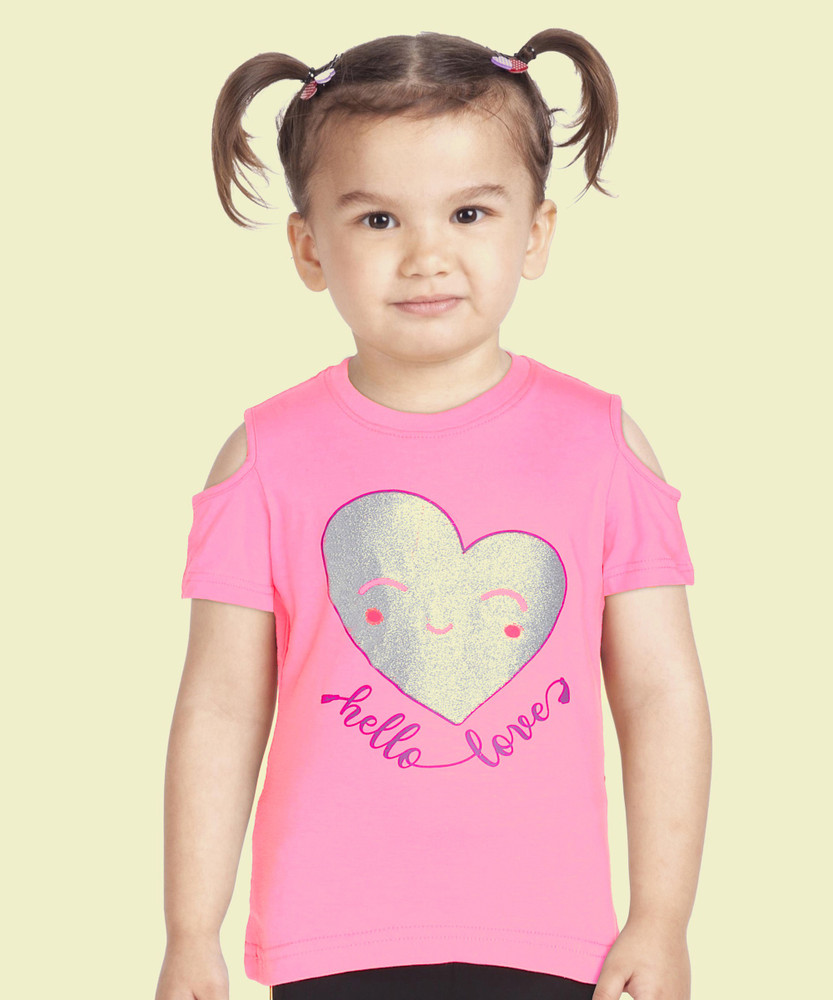 Flipkart Flipkart Miss Chief Girls Printed Pure Cotton T