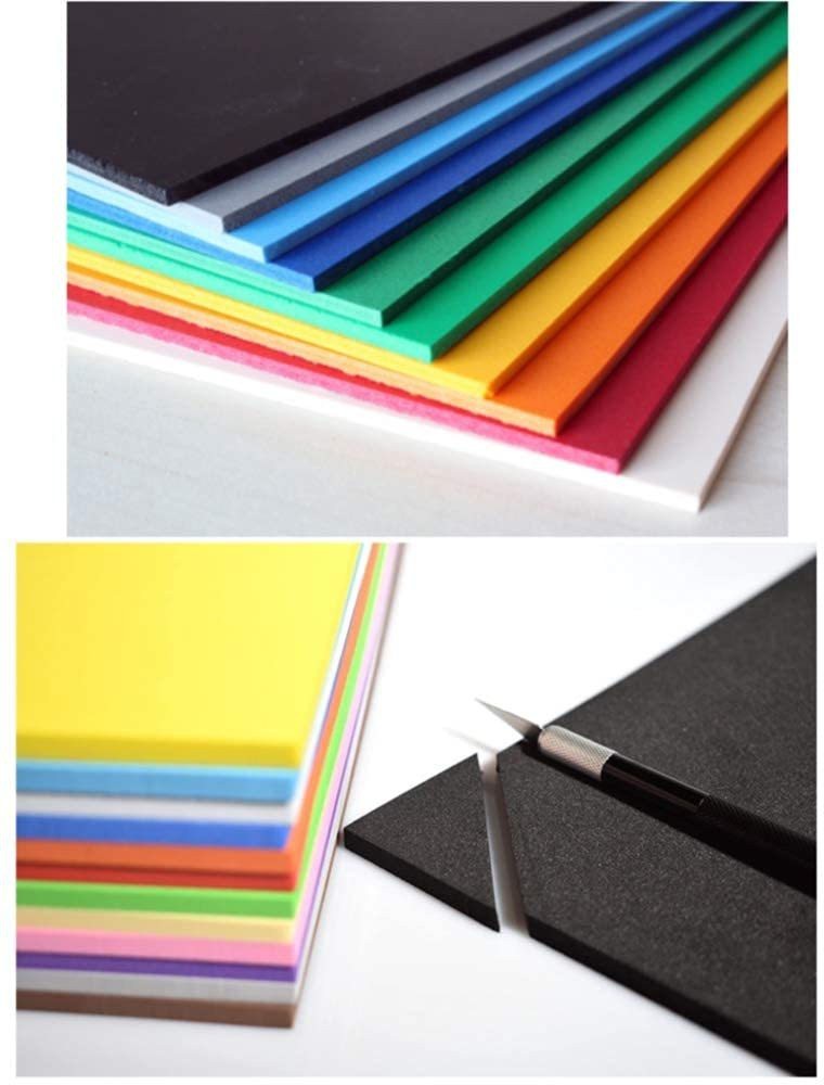 KABEER ART 10pc 5MM Thick Foam Sheet Unruled A4 400 gsm  Craft paper - Craft paper