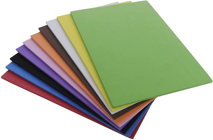 KABEER ART 10pc 5MM Thick Foam Sheet Unruled A4 400 gsm  Craft paper - Craft paper