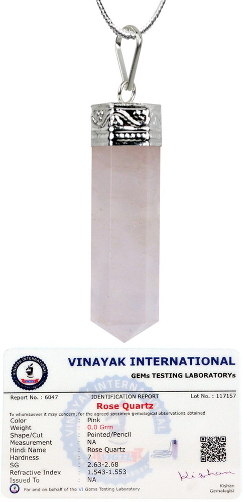 Crystal pencil clearance pendant