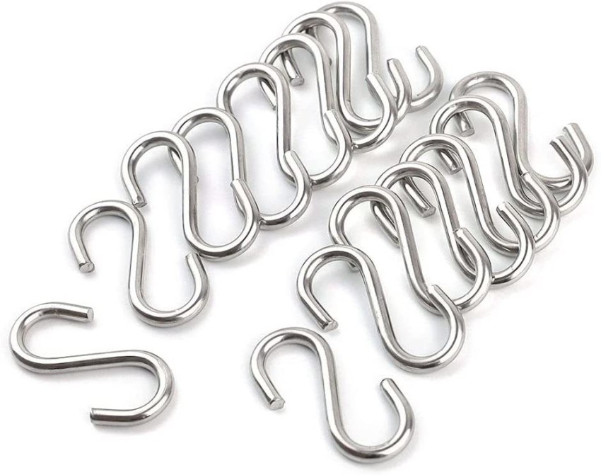 SHIVDEVCRAFTSTORE 10 Packs Heavy Duty Stainless Steel S Shaped