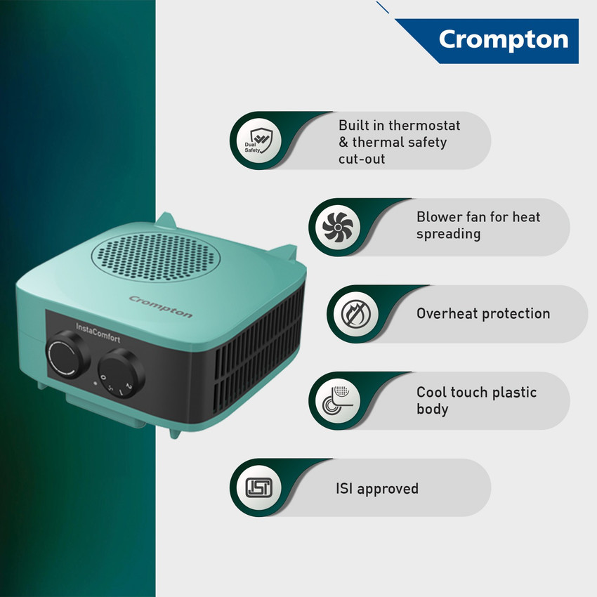 Crompton Insta Comfort Fan Room Heater Price in India - Buy Crompton Insta  Comfort Fan Room Heater online at Flipkart.com