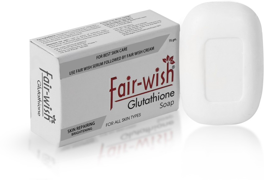 FAIR WISH Glutathione Skin Whitening Soap with Aloe Vera Almond