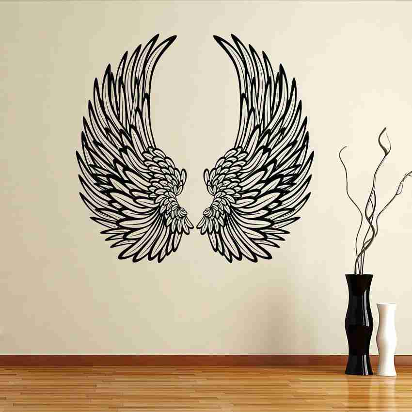 Vinyl Wall Decal Angel Wings Bedroom Decoration Stickers Mural
