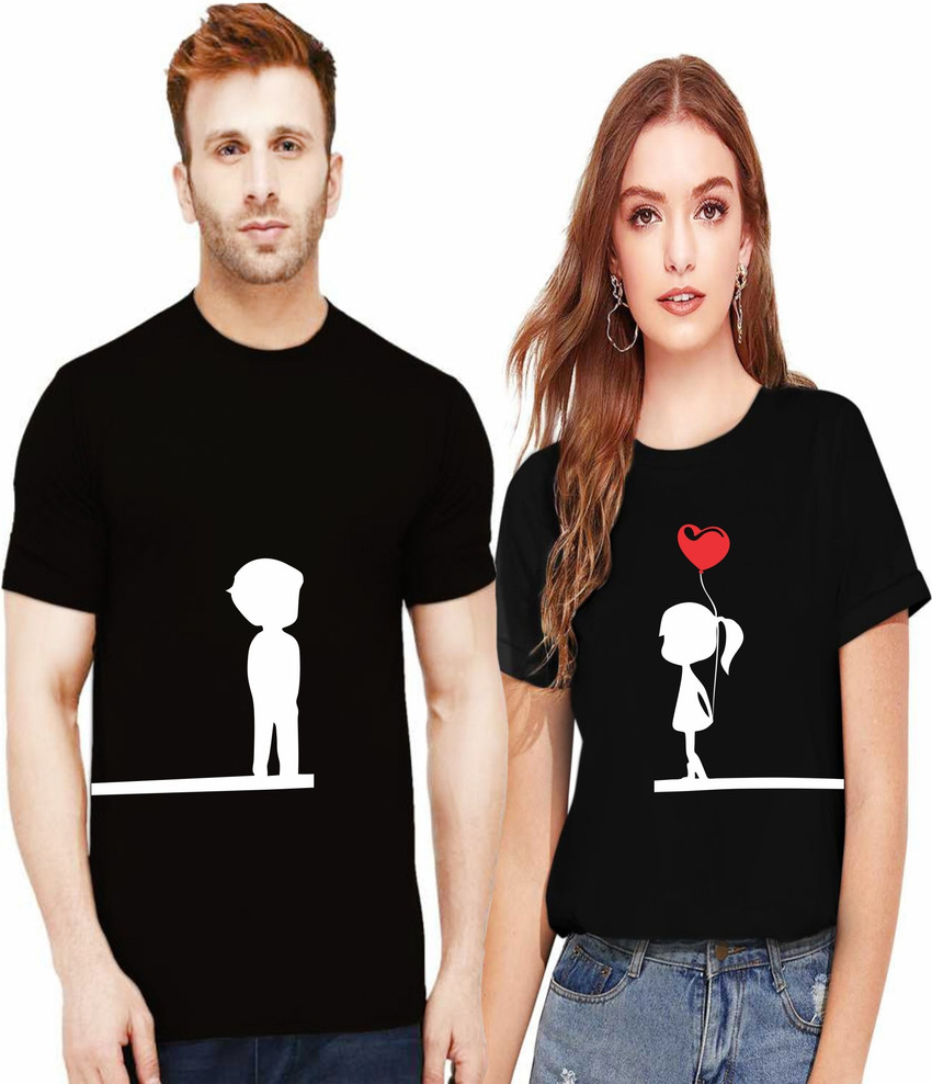 Couple t shirt flipkart clearance