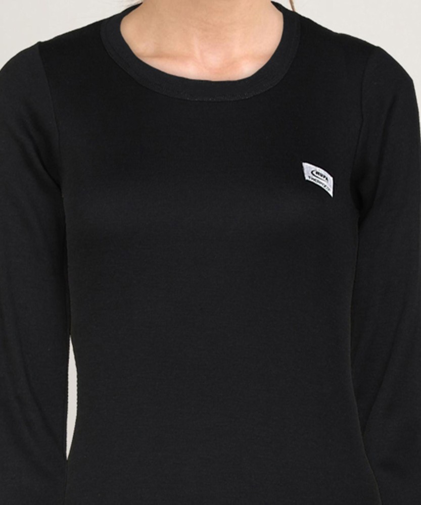 Buy Black THERMOCOT Women Top Thermal Online at Best Prices in India