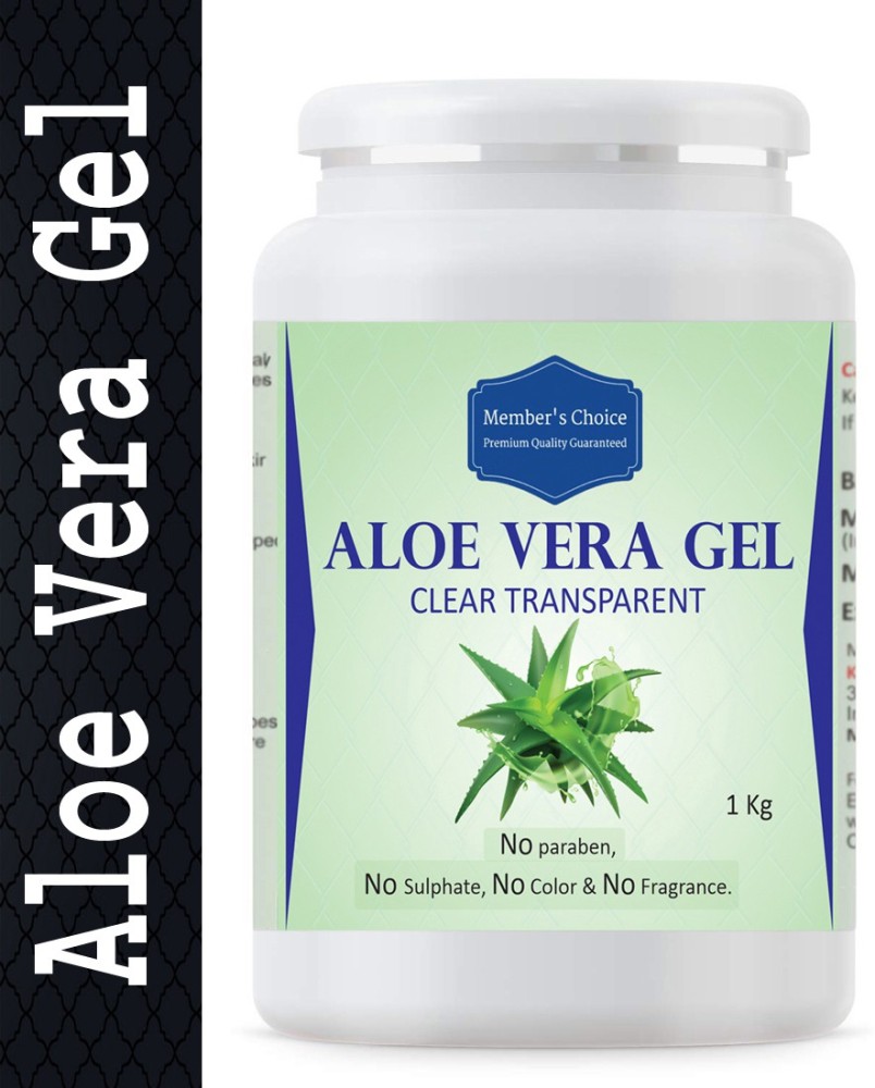 Pure Aloe Vera Gel 100% Natural 1000 ml 1 kg Firming Body Gel