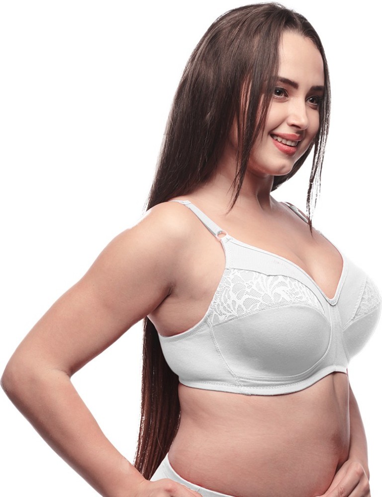 Buy Lovable Women Cotton Seamed Full Coverage Non-Padded Hosiery Wire-free  Regular Bra (SKIN_Size-38D) Online at Best Prices in India - JioMart.