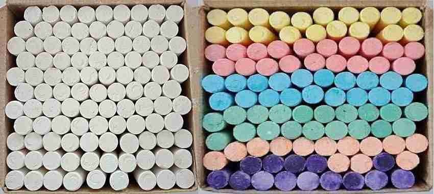 Colorations Colored Dustless Chalk - 100 Pieces