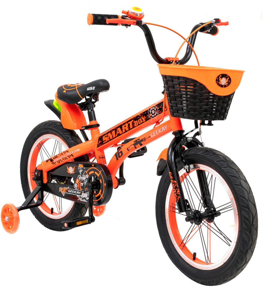Geekay Kids Cycle 14 Inch wheel for 2 to 7 year Baby bicycle Smart Boy Cycle Size 16 16 T BMX Cycle Price in India Buy Geekay Kids Cycle 14 Inch