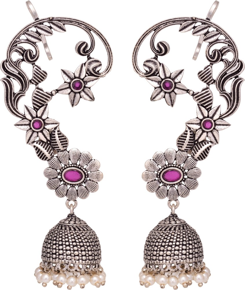 Flipkart.com - Buy Manath Ethnic Designer Meenakari Jhumka Earrings  Jewellery for Women and Girls Alloy Jhumki Earring Online at Best Prices in  India