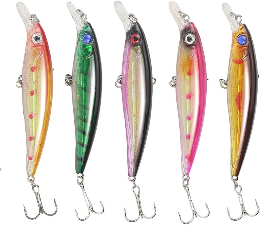 Hard Bait Minnow Lures 3D Artificial Minnow Fishing Lures Baits Realistic  Swimbait Bass Crankbait For Bass Trout Walleye Fishing