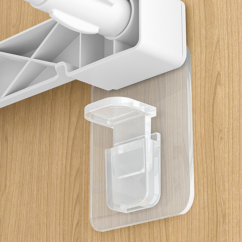 plastic l type adhesive shelf bracket