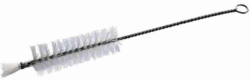 Semi-Micro Test Tube Brush - White Nylon, Twisted Wire Handle