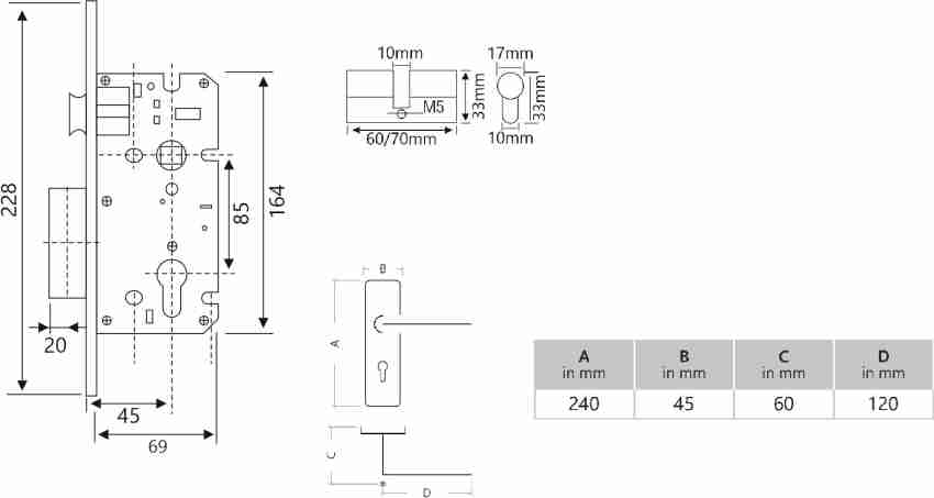 Mortise Lock Assembly - diagram, schematic, and image 08