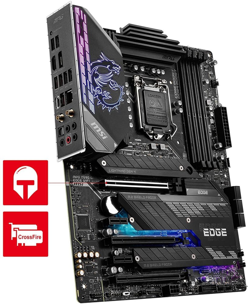 Placa Mãe MSI MPG Z590 Gaming Edge, Intel LGA 1200, ATX, DDR4, Wi-Fi,  Bluetooth - EDGE WIFI - Placa Mãe - Magazine Luiza