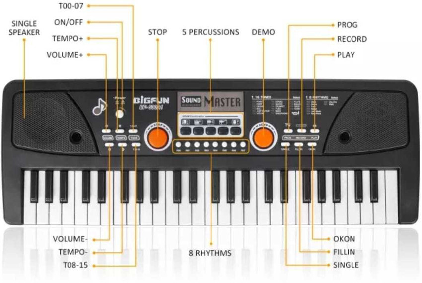 Piano keyboard sales 49 keys