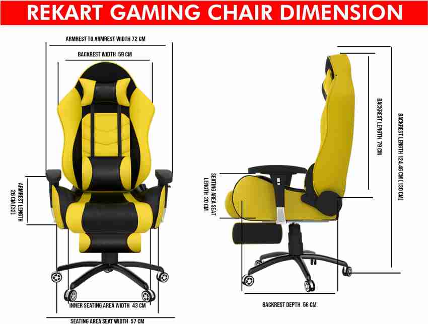 REKART Ergonomic Adjustable Revolving Office, Gaming Chair (RGCF11