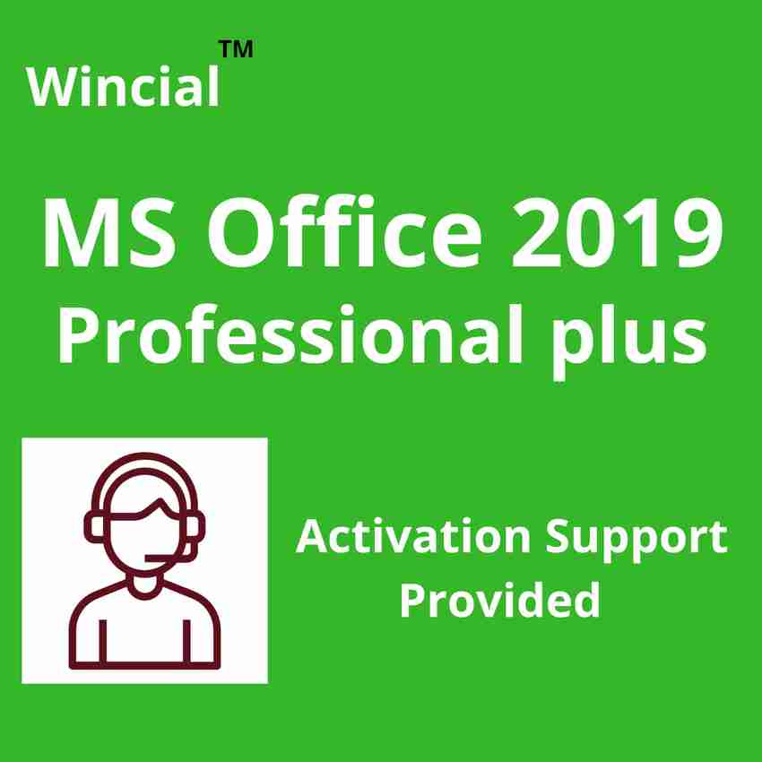 Wincial Office 2019 Professional Plus Activation Key - Wincial :  Flipkart.Com