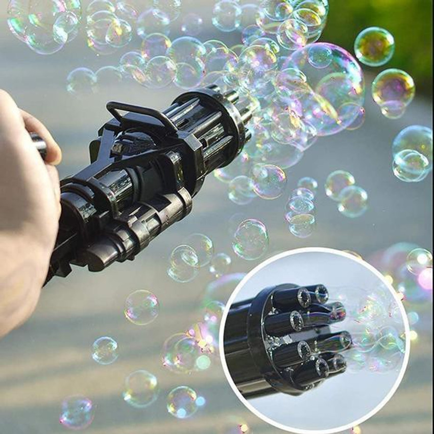 Glow outlet bubble gun