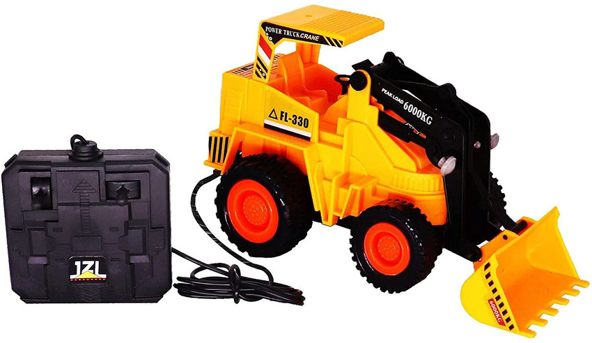 Kidzfun Remote Control Battery Operated JCB Crane Dumper Truck
