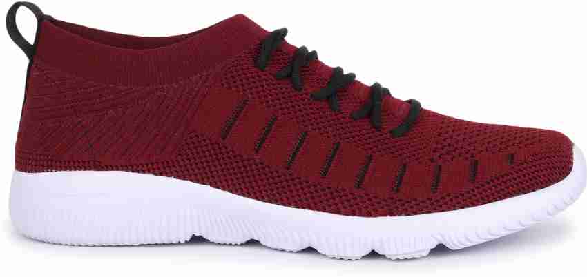 Maroon colour hot sale sports shoes