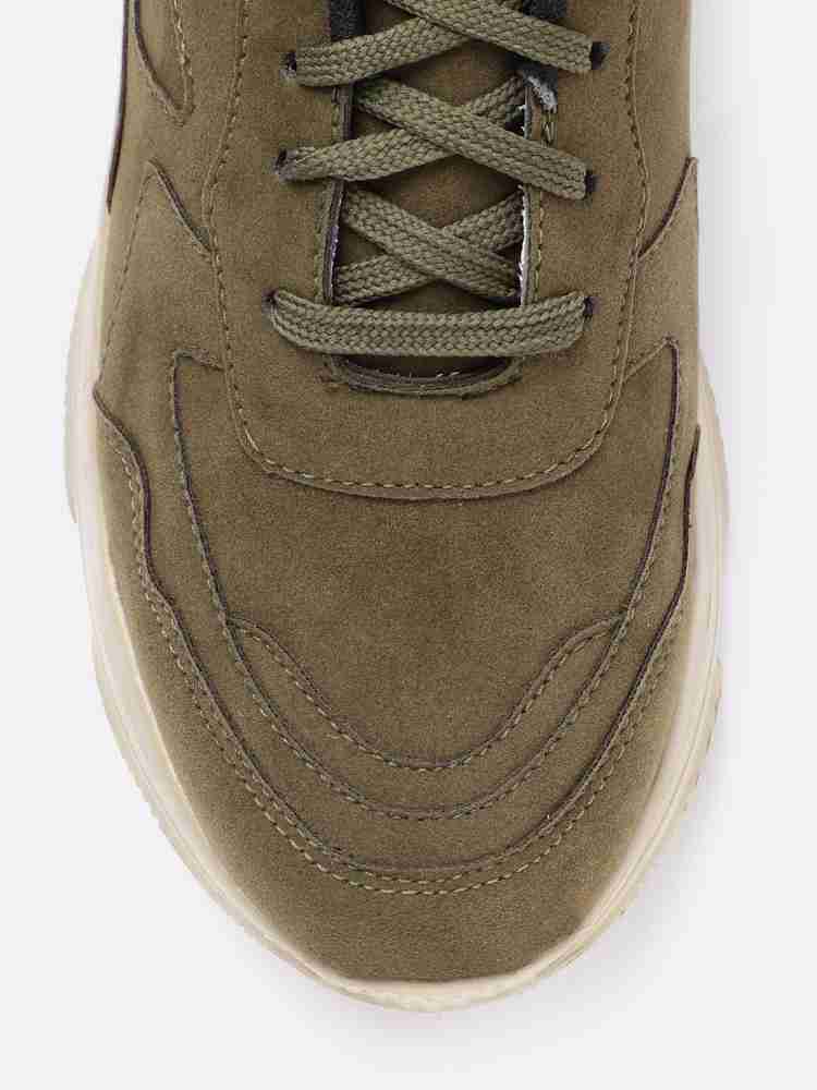 Roadster olive green sneakers top