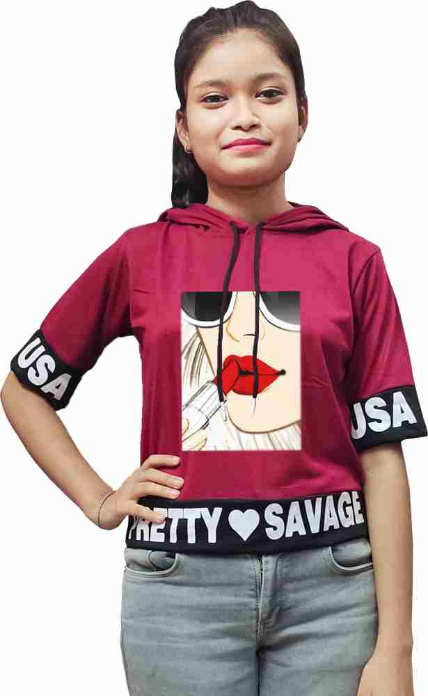 LOCAVESTIR Half Sleeve Graphic Print Girls Sweatshirt Buy LOCAVESTIR Half Sleeve Graphic Print Girls Sweatshirt Online at Best Prices in India Flipkart