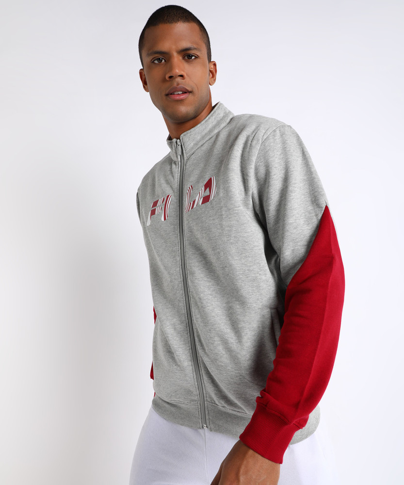Fila colour block hot sale crop hoodie