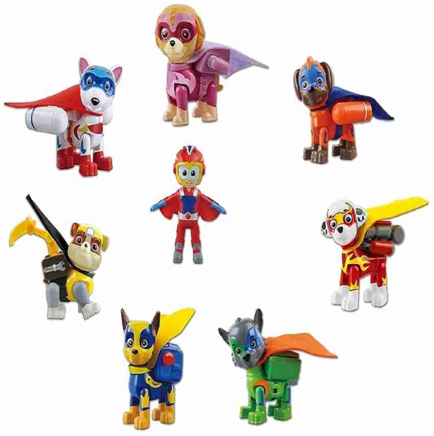 Pj Masks Pup Buddies Pow Petrol Construction Rescue Team Action Figure Toy  Pack Pup & Badge, Ryder, Tracker, Robot Dog, Everest, Team Mission Toy  Pretend Play Set for Kids Best Gift Your