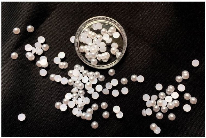 6000 Pcs Flatback Pearl,Half Pearls for Crafts, Nail Pearls for