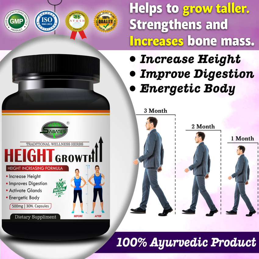 Sabates Height Growth 100 % Ayurvedic Capsule For Body Growth Supplement Price in India - Buy Sabates Height Growth 100 % Ayurvedic Capsule For Body Growth Supplement online at Flipkart.com Sabates Height Growth 100 % Ayurvedic Capsule For Body Growth Supplement Price in India - Buy Sabates Height Growth 100 % Ayurvedic Capsule For Body Growth Supplement online at Flipkart.com