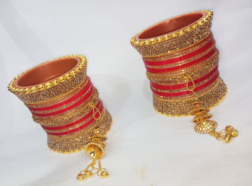 Vivah Bridal Chura Plastic Gold plated Chudas Price in India Buy