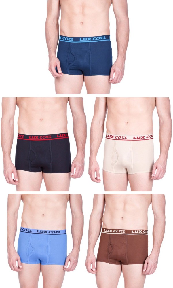 Buy Lux Cozi Men Pack Of 2 Logo Printed Detail Trunks - Trunk for