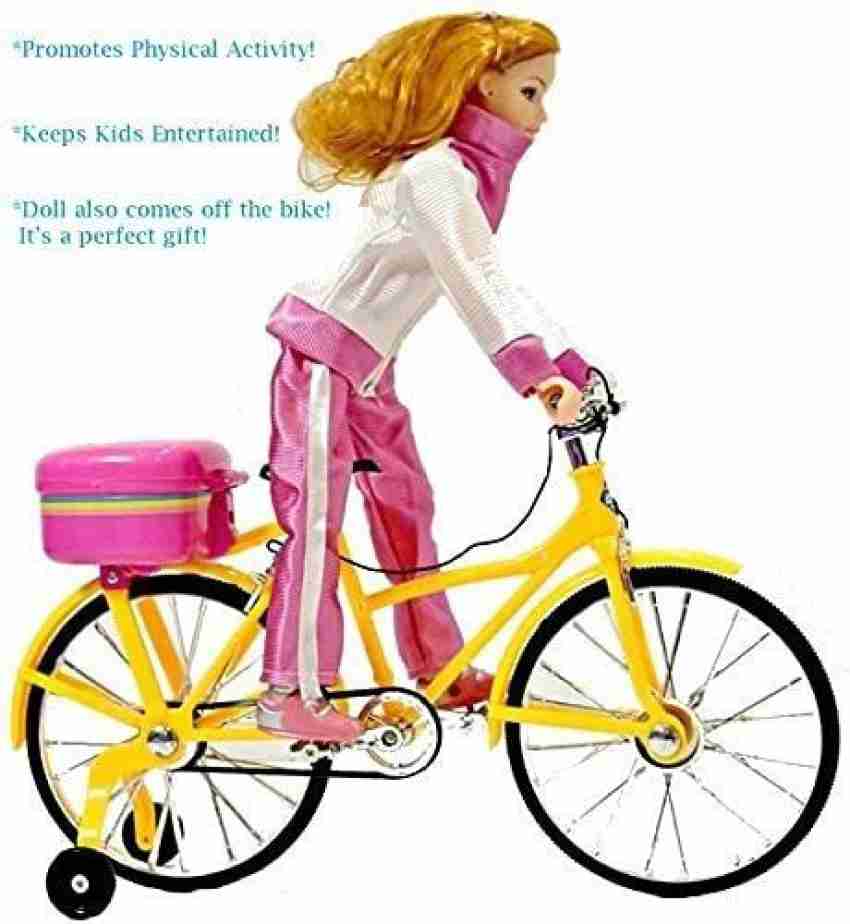 Girls bike discount with doll carrier