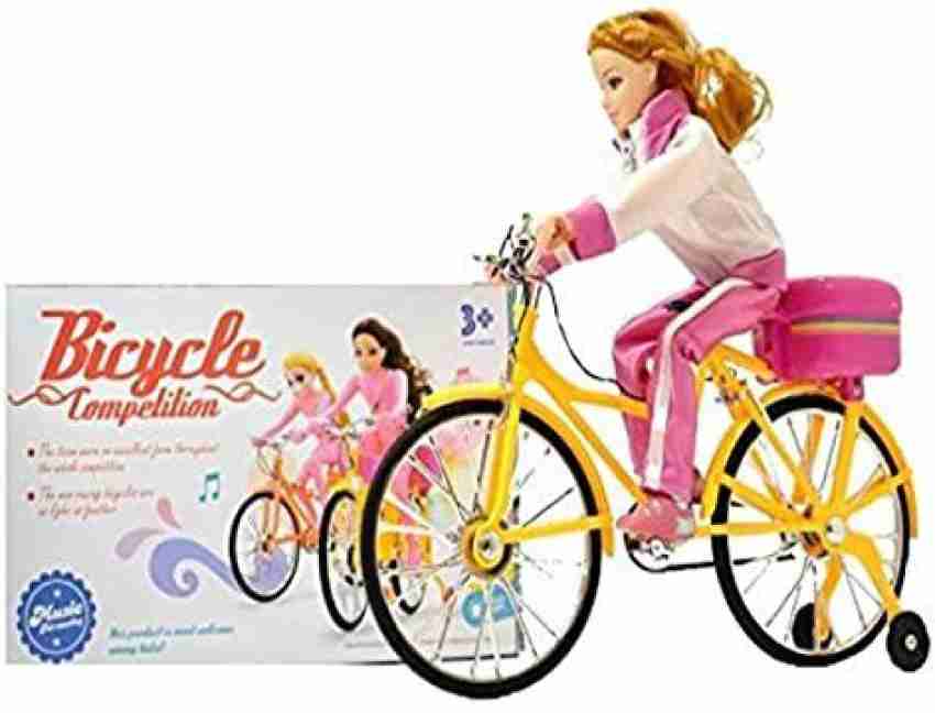 Girl bike with baby doll carrier hot sale