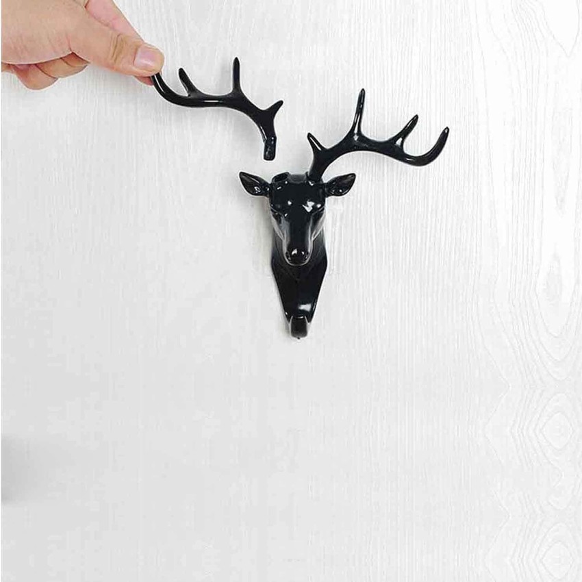 plastic Adhesive SYGA Deer Head Hanging Hook, Number Of Hooks: 8