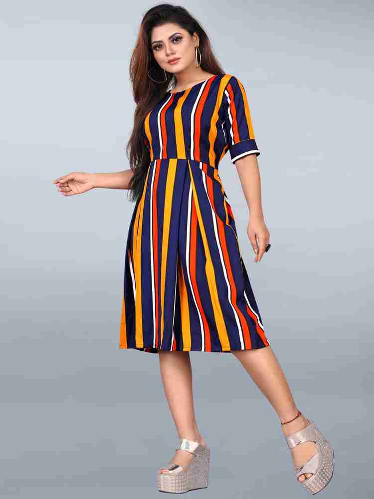 Red blue yellow dress top